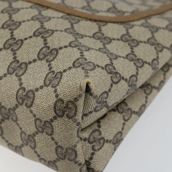 GUCCI GG Supreme Web Sherry Line Tote Bag PVC Beige Gold 53 02 2140 Auth gh1121