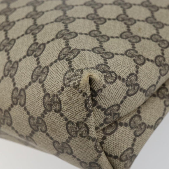 GUCCI GG Supreme Web Sherry Line Tote Bag PVC Beige Gold 53 02 2140 Auth gh1121