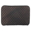 GUCCI GG Canvas Clutch Bag Black Silver 017 1502 Auth gh1125-2