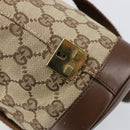 GUCCI GG Canvas Hand Bag Beige Gold 92734 Auth gh1128-17