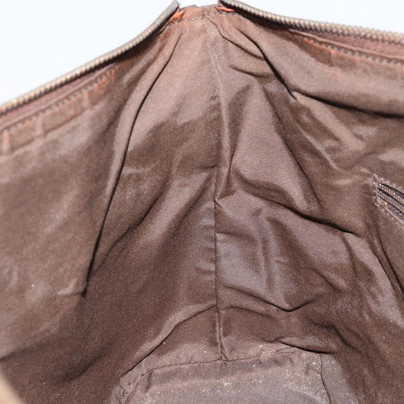 GUCCI GG Canvas Hand Bag Beige Gold 92734 Auth gh1128