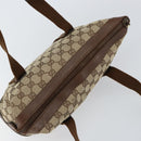 GUCCI GG Canvas Hand Bag Beige Gold 92734 Auth gh1128-6