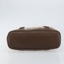 GUCCI GG Canvas Hand Bag Beige Gold 92734 Auth gh1128-5