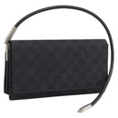 GUCCI GG Canvas Umhängetasche Schwarz Silber 001 3815 Auth gh1129-1