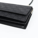 GUCCI GG Canvas Umhängetasche Schwarz Silber 001 3815 Auth gh1129-14