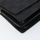 GUCCI GG Canvas Shoulder Bag Black Silver 001 3815 Auth gh1129-14