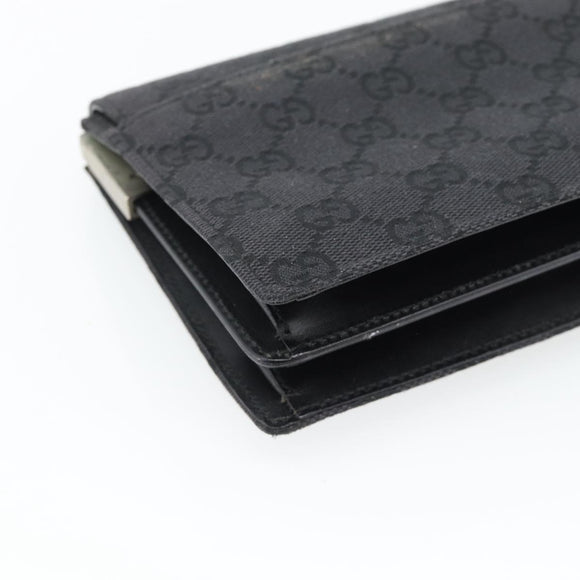 GUCCI GG Canvas Umhängetasche Schwarz Silber 001 3815 Auth gh1129