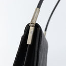 GUCCI GG Canvas Shoulder Bag Black Silver 001 3815 Auth gh1129-17