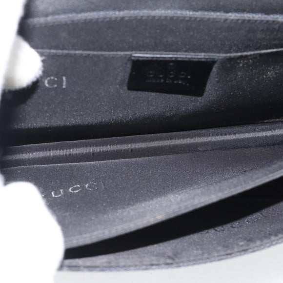 GUCCI GG Canvas Umhängetasche Schwarz Silber 001 3815 Auth gh1129