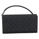 GUCCI GG Canvas Umhängetasche Schwarz Silber 001 3815 Auth gh1129-13