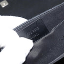 GUCCI GG Canvas Shoulder Bag Black Silver 001 3815 Auth gh1129-12