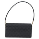 GUCCI GG Canvas Shoulder Bag Black Silver 001 3815 Auth gh1129-2