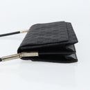 GUCCI GG Canvas Shoulder Bag Black Silver 001 3815 Auth gh1129-4