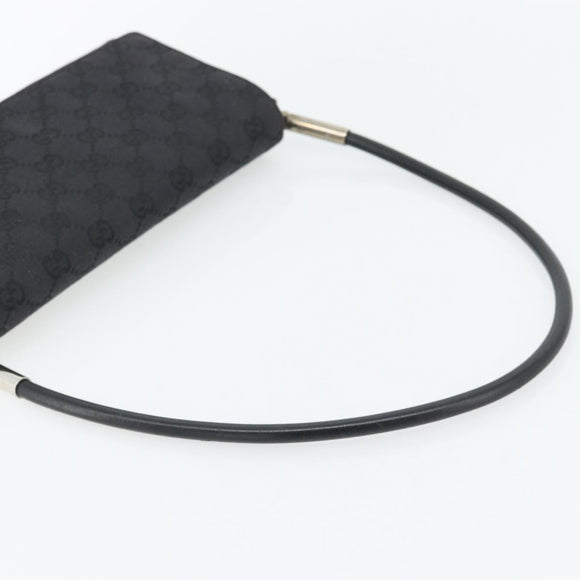 GUCCI GG Canvas Umhängetasche Schwarz Silber 001 3815 Auth gh1129