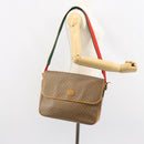 GUCCI Micro GG Supreme Web Sherry Line Bag PVC Beige 019 39 0151 Auth gh1131-23
