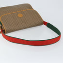 GUCCI Micro GG Supreme Web Sherry Line Bag PVC Beige 019 39 0151 Auth gh1131-7