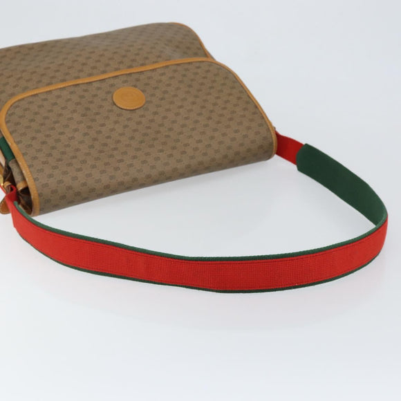 GUCCI Micro GG Supreme Web Sherry Line Bag PVC Beige 019 39 0151 Auth gh1131