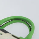 GUCCI GG Supreme Sherry Line Boston Bag PVC White Gold Green 190257 Auth gh1133-8