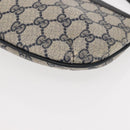 GUCCI GG Supreme Shoulder Bag PVC Leather Navy Gold 904 02 020 Auth gh1135-15