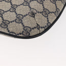 GUCCI GG Supreme Shoulder Bag PVC Leather Navy Gold 904 02 020 Auth gh1135-16