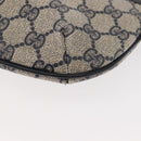 GUCCI GG Supreme Shoulder Bag PVC Leather Navy Gold 904 02 020 Auth gh1135-17