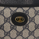 GUCCI GG Supreme Shoulder Bag PVC Leather Navy Gold 904 02 020 Auth gh1135-18