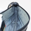 GUCCI GG Supreme Shoulder Bag PVC Leather Navy Gold 904 02 020 Auth gh1135-20