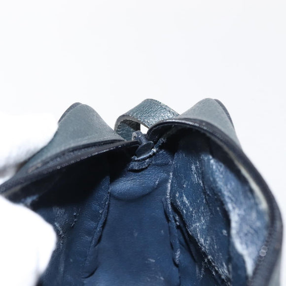 GUCCI GG Supreme Sherry Line Shoulder Bag PVC Navy Gold 119 02 087 Auth gh1136