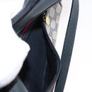 GUCCI GG Supreme Sherry Line Shoulder Bag PVC Navy Gold 119 02 087 Auth gh1136-11