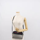 GUCCI GG Supreme Sherry Line Shoulder Bag PVC Navy Gold 119 02 087 Auth gh1136-23