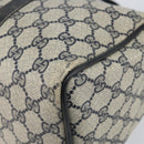 GUCCI GG Supreme Sherry Line Hand Bag PVC Navy Gold 012 3842 58 Auth gh1137-16