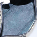 GUCCI GG Supreme Sherry Line Hand Bag PVC Navy Gold 012 3842 58 Auth gh1137-11