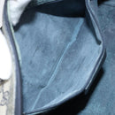 GUCCI GG Supreme Sherry Line Hand Bag PVC Navy Gold 012 3842 58 Auth gh1137-22