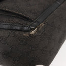 GUCCI GG Canvas Abbey Tote Bag Outlet Black Silver 268639 Auth gh1141-9