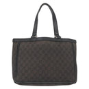 GUCCI GG Canvas Abbey Tote Bag Outlet Black Silver 268639 Auth gh1141-2