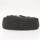 GUCCI GG Canvas Abbey Tote Bag Outlet Black Silver 268639 Auth gh1141-5