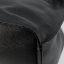 GUCCI Shoulder Bag Leather Black Gold Auth gh1143-16