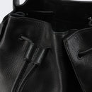 GUCCI Shoulder Bag Leather Black Gold Auth gh1143-10