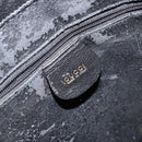 GUCCI Shoulder Bag Leather Black Gold Auth gh1143-18