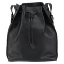 GUCCI Shoulder Bag Leather Black Gold Auth gh1143-13