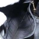 GUCCI Shoulder Bag Leather Black Gold Auth gh1143-21