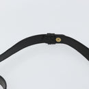 GUCCI Shoulder Bag Leather Black Gold Auth gh1143-14