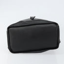 GUCCI Shoulder Bag Leather Black Gold Auth gh1143-5