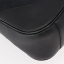 GUCCI GG Canvas Bamboo Shoulder Bag 2way Black Silver 001 4058 1705 Auth gh1144-17