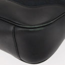 GUCCI GG Canvas Bamboo Shoulder Bag 2way Black Silver 001 4058 1705 Auth gh1144-10