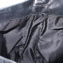 GUCCI GG Canvas Bamboo Shoulder Bag 2way Black Silver 001 4058 1705 Auth gh1144-20