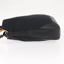 GUCCI GG Canvas Bamboo Shoulder Bag 2way Black Silver 001 4058 1705 Auth gh1144-4