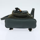 GUCCI Bamboo Backpack Suede Khaki Gold 003 58 0030 Auth gh1145-5