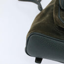 GUCCI Bamboo Backpack Suede Khaki Gold 003 58 0030 Auth gh1145-15