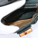 GUCCI Bamboo Backpack Suede Khaki Gold 003 58 0030 Auth gh1145-23